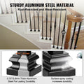 50x Aluminum Baluster Flat Shoes Wrought Iron Staircase Spindles