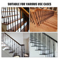 50x Aluminum Baluster Flat Shoes Wrought Iron Staircase Spindles