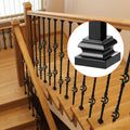50x Aluminum Baluster Flat Shoes Wrought Iron Staircase Spindles