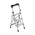 Folding Step Ladder 3 Step 150kg Capacity Aluminum Anti-Slip Pedal