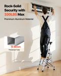 Folding Step Ladder 3 Step 150kg Capacity Aluminum Anti-Slip Pedal