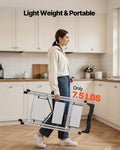 Folding Step Ladder 3 Step 150kg Capacity Aluminum Anti-Slip Pedal