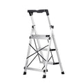 Folding Step Ladder 3 Step 150kg Capacity Aluminum Anti-Slip Pedal