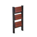 3 Step Ladder, Folding Step Stool with Wide Anti-Slip Pedal and Comfort Handgrip, Lightweight 150 kg Capacity Portable Aluminum Plant Support, Multi-Use for Adults, Home Repairing, Cleaning
