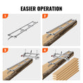 Chainsaw Mill Rail Guide System 9ft Aluminum 4 Crossbar Kit