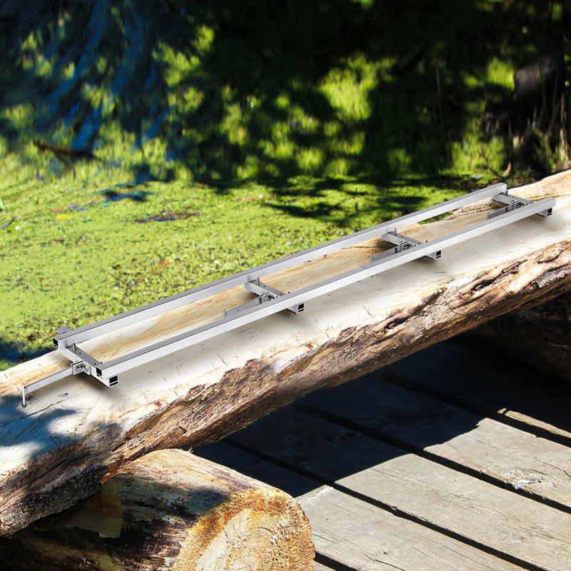 Chainsaw Mill Rail Guide System 9ft Aluminum 4 Crossbar Kit