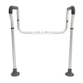 Toilet Safety Rail Adjustable 136kg Grab Bar Padded Armrests
