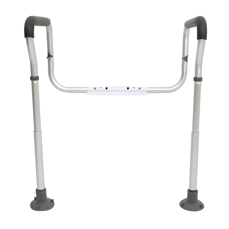 Toilet Safety Rail Adjustable 136kg Grab Bar Padded Armrests