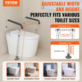 Toilet Safety Rail Adjustable 136kg Grab Bar Padded Armrests