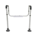 Toilet Safety Rail Adjustable 136kg Grab Bar Padded Armrests