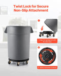 Trash Can Dolly 500lbs 4 Wheels Fits 20 32 44 55 Gallon