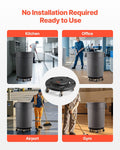 Trash Can Dolly 500lbs 4 Wheels Fits 20 32 44 55 Gallon
