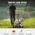 Beach Fishing Cart 91kg 275mm Wheels 7 Rod Holders Steel