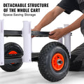 Beach Fishing Cart 91kg 275mm Wheels 7 Rod Holders Steel