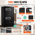 Double Door 7.2cu.ft Safe Box Fireproof Black LED Light Password