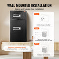 Double Door 7.2cu.ft Safe Box Fireproof Black LED Light Password