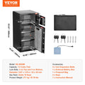 Double Door 7.2cu.ft Safe Box Fireproof Black LED Light Password