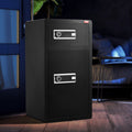 Double Door 7.2cu.ft Safe Box Fireproof Black LED Light Password