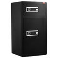 Double Door 7.2cu.ft Safe Box Fireproof Black LED Light Password