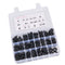 280 Pcs Bolts and Nuts Assortment Kit, Metric Machine Screws and Flat Washers, Alloy Steel M6/M8/M10 Multiple Size, for Furniture / Equipment Assembly, Vehicle Grade 10.9 Black, with Case