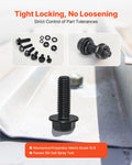 280pc Metric Bolts Nuts Screws Washers Assortment Kit M6 M8 M10