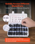 280pc Metric Bolts Nuts Screws Washers Assortment Kit M6 M8 M10