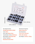 280pc Metric Bolts Nuts Screws Washers Assortment Kit M6 M8 M10