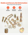 906pc Metric Bolts Nuts Screws Washers Assortment Kit M4-M8 Grade 8.8