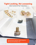 906pc Metric Bolts Nuts Screws Washers Assortment Kit M4-M8 Grade 8.8
