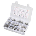 246pc Stainless Steel Bolts Nuts Washers Assortment Kit Case