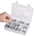 246pc Stainless Steel Bolts Nuts Washers Assortment Kit Case