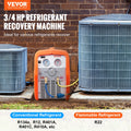 Portable 3/4 HP Refrigerant Recovery Machine Vapor Liquid