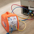 Portable 3/4 HP Refrigerant Recovery Machine Vapor Liquid