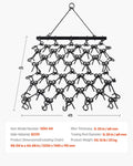 Drag Harrow 1.2x1.2m 69 Teeth Chain ATV UTV Tractor Soil Gravel