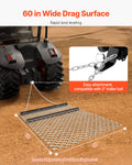 Drag Harrow 4x5ft Chain Harrow ATV UTV Tractor Attachment
