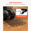 Drag Harrow, 5 x 4.5 ft Durable Chain Harrow with 60 Sharp Teeth, Suitable for ATV UTV Tractor, Ideal for Soil Preparation, Seeding, Smoothing Landscapes, and Yard Gravel Driveway Maintenance