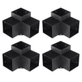 Pergola Bracket Kit 152x152mm 4pcs 3-Way Heavy Duty Corner Post Base