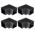 Pergola Bracket Kit 152x152mm 4pcs 3-Way Heavy Duty Corner Post Base