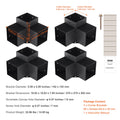 Pergola Bracket Kit 152x152mm 4pcs 3-Way Heavy Duty Corner Post Base