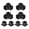 Pergola Bracket Kit 8pcs 152.4mm 3-Way Heavy Duty Corner Post Base