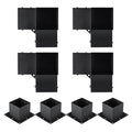 Pergola Bracket Kit 8pcs 152.4mm 3-Way Heavy Duty Corner Post Base