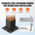 Pergola Bracket Kit 4x4 8pcs Heavy Duty Corner Post Base Wooden
