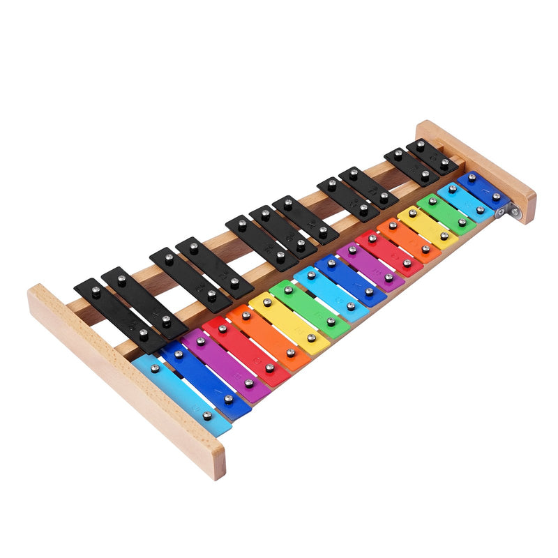 Glockenspiel Xylophone 27 Notes Metal Keys 4 Mallets Bag