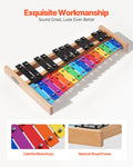 Glockenspiel Xylophone 27 Notes Metal Keys 4 Mallets Bag