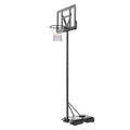 Basketball Hoop, 4-10 ft Adjustable Height Portable Backboard System, 44 inch Basketball Hoop & Goal, Kids & Adults Basketball Set with Wheels, Stand, and Fillable Base, for Outdoor/Indoor