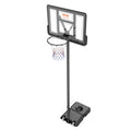 Basketball Hoop 44in Adjustable 4-10ft Portable Stand Wheels Base