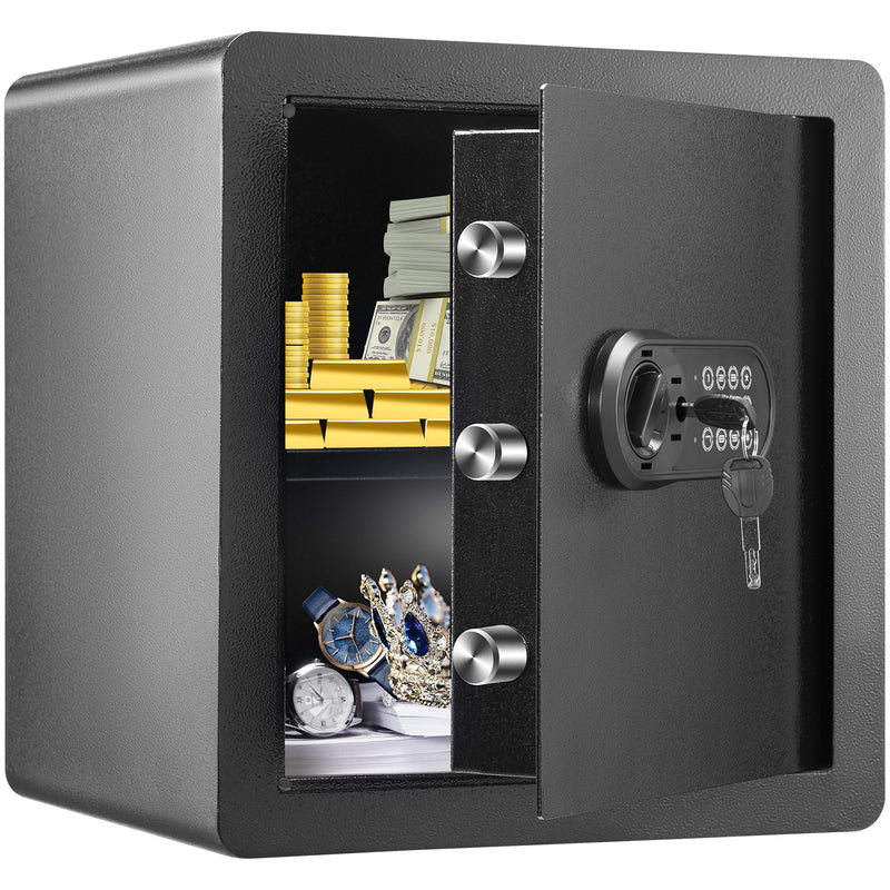 Safe 1.8 Cubic Feet Steel Cash Gold Home Security 15.75x13x16.9in