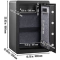 Safe 2.2 Cubic Feet Home Safe Steel for Cash Gold 15.75x13x23.6 inch