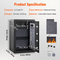 Safe 2.2 Cubic Feet Steel Home Cash Gold 15.75x13x23.6