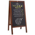 VEOVR A Frame Chalkboard 50x102cm Double-Sided Sandwich Board Rustic